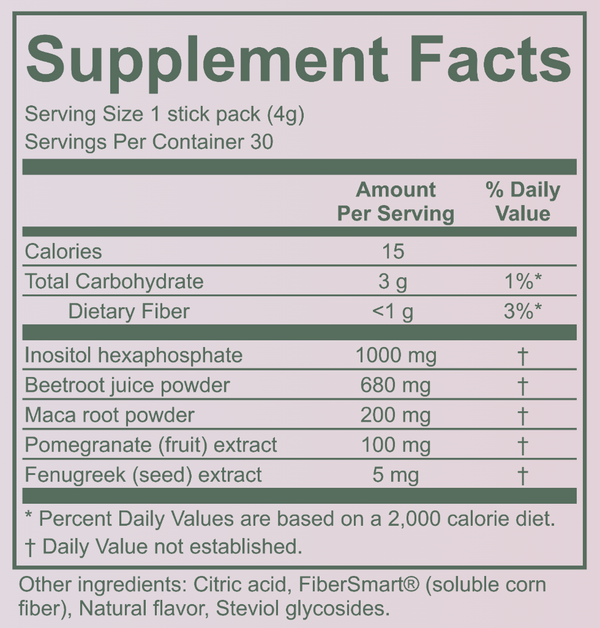 DAILY DRIVE Nutrition Facts